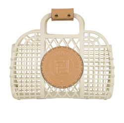 Small Basket Bag, Plastic, White, 2449, DB, 2*